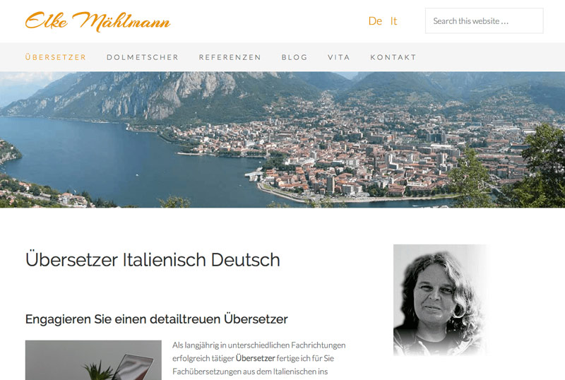 Screenshot von www.übersetzer-für-italienisch.de