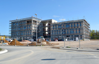 Blick auf die Baustelle der neuen Unternehmenszentrale v. Meyer Logistik von der Ludwig-Meyer-Straße Blick auf die Baustelle der neuen Unternehmenszentrale v. Meyer Logistik von der Ludwig-Meyer-Straße