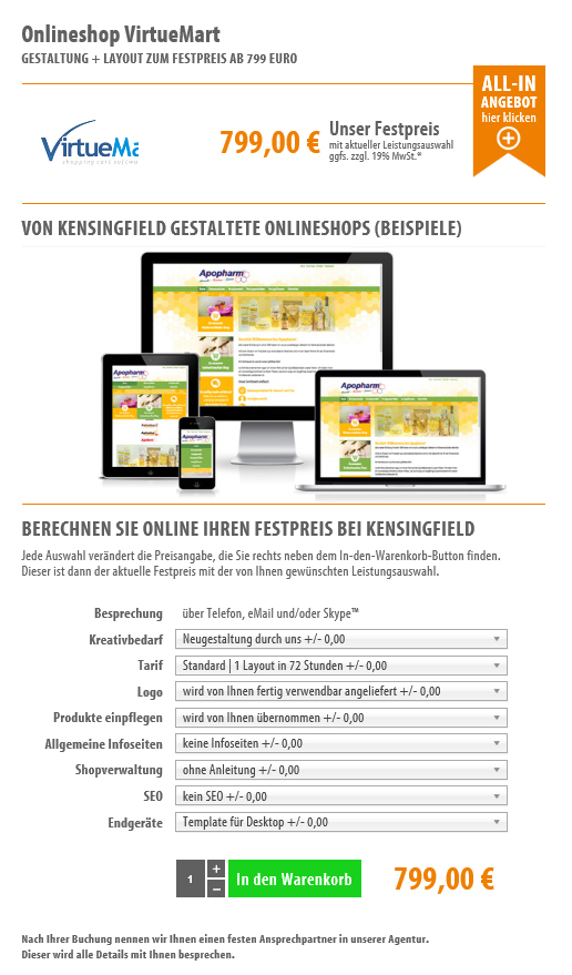Onlineshop VirtueMart