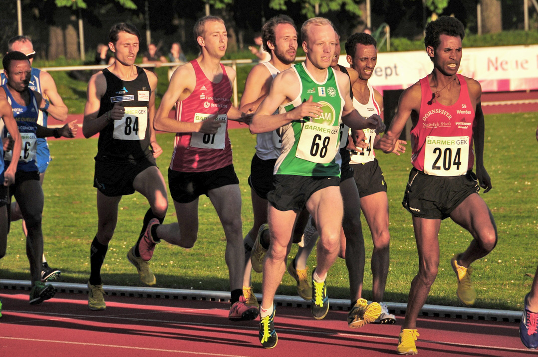 Jens Nerkamp (Nr. 68) bei der Deutschen Meisterschaft der 10.000-Meterläufer in Celle (Bildquelle:©A