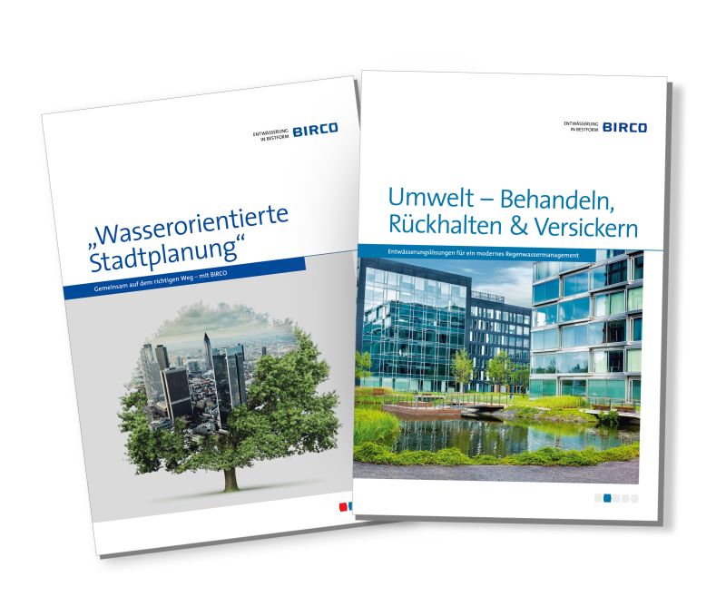 Neu: Die Broschüre?Umwelt?Behandeln, Rückhalten und Versickern?. (Bildquelle: BIRCO) Neu: Die Broschüre?Umwelt?Behandeln, Rückhalten und Versickern?. (Bildquelle: BIRCO)