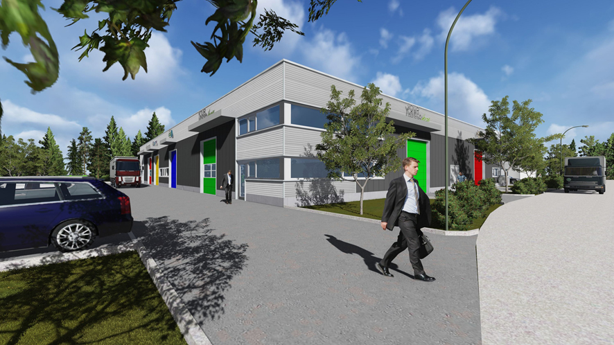 Visualisierung Gewerbepark Regio2