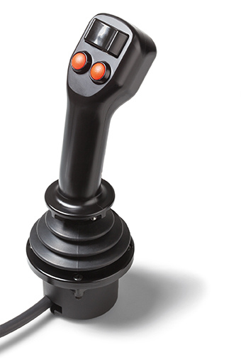 Die individuell konfigurierbare Joystick-Serie 871 von MEGATRON ist allen Umweltbedingungen gewachse Die individuell konfigurierbare Joystick-Serie 871 von MEGATRON ist allen Umweltbedingungen gewachse