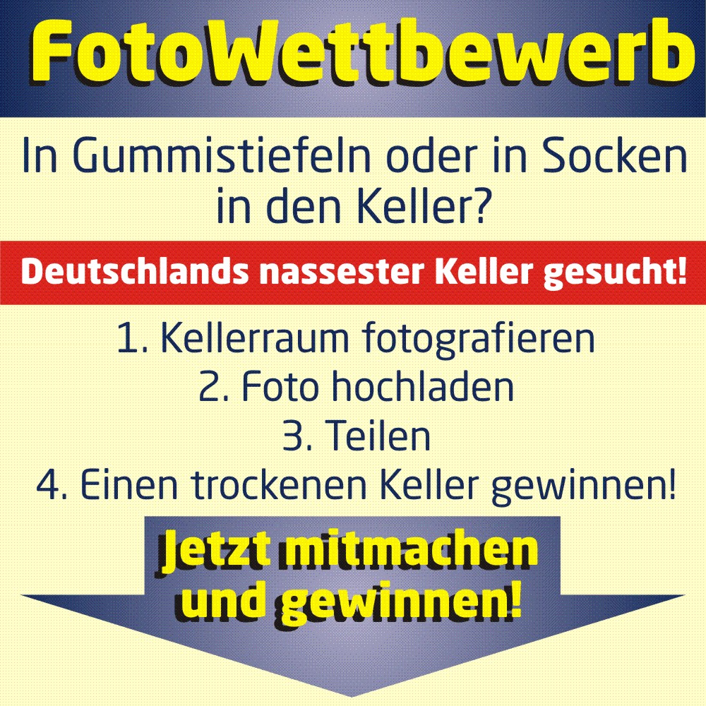 Die Gewinnchance auf einen trockenen Keller. Die Gewinnchance auf einen trockenen Keller.