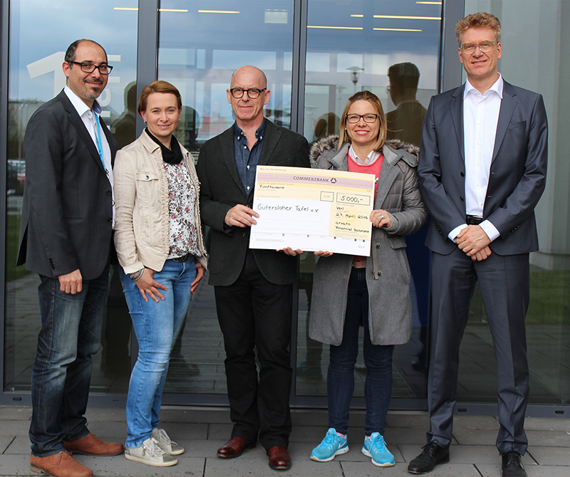 arvato Financial Solutions spendet an die Tafel Gütersloh