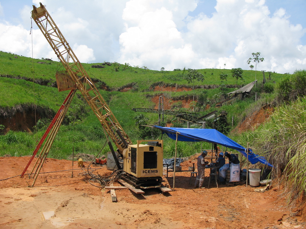 Bohrung bei Brazil Resources Bohrung bei Brazil Resources