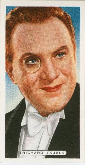 Richard Tauber auf einem Zigarettenbild von ca. 1932