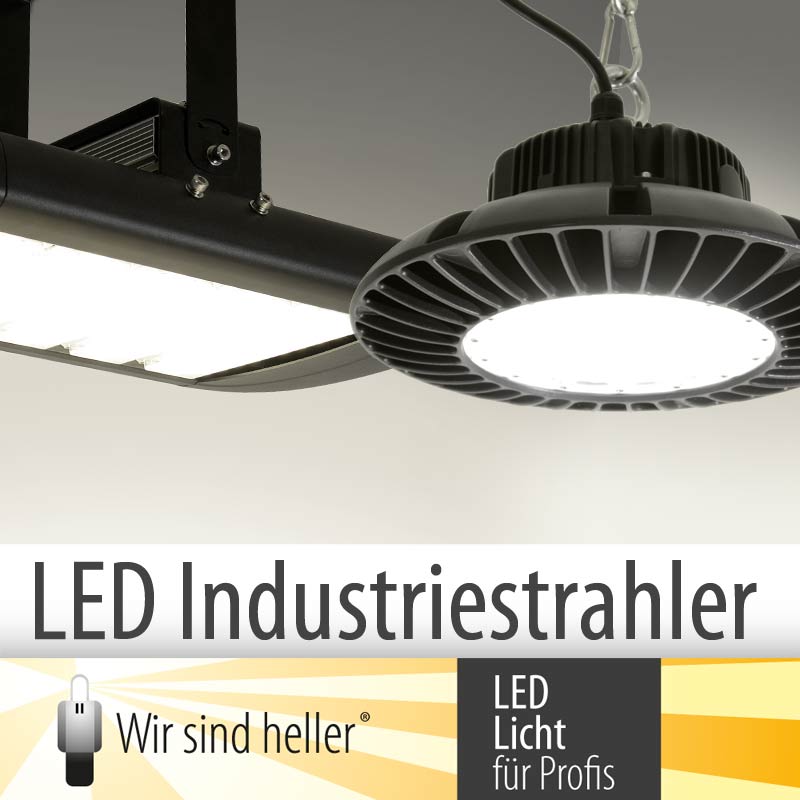 Industriebeleuchtung: effiziente LED Industriestrahler