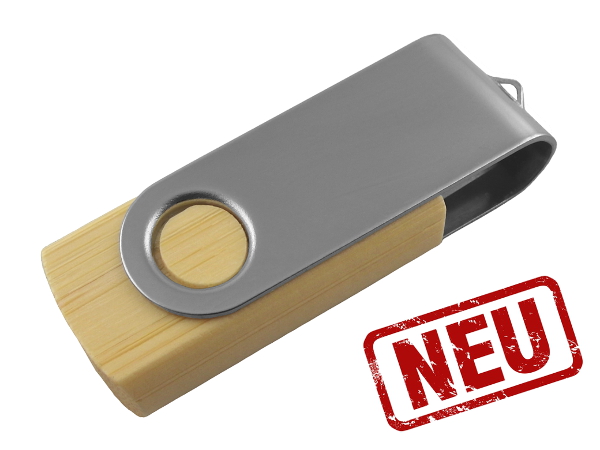 USB-Stick aus Holz: Das neue Modell Wooden Swivel USB-Stick aus Holz: Das neue Modell Wooden Swivel
