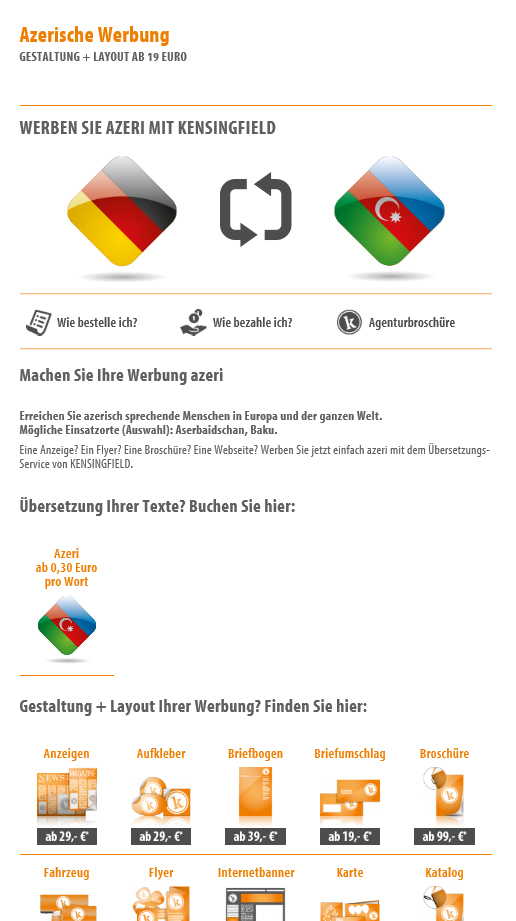 Azerische Werbung Azerische Werbung