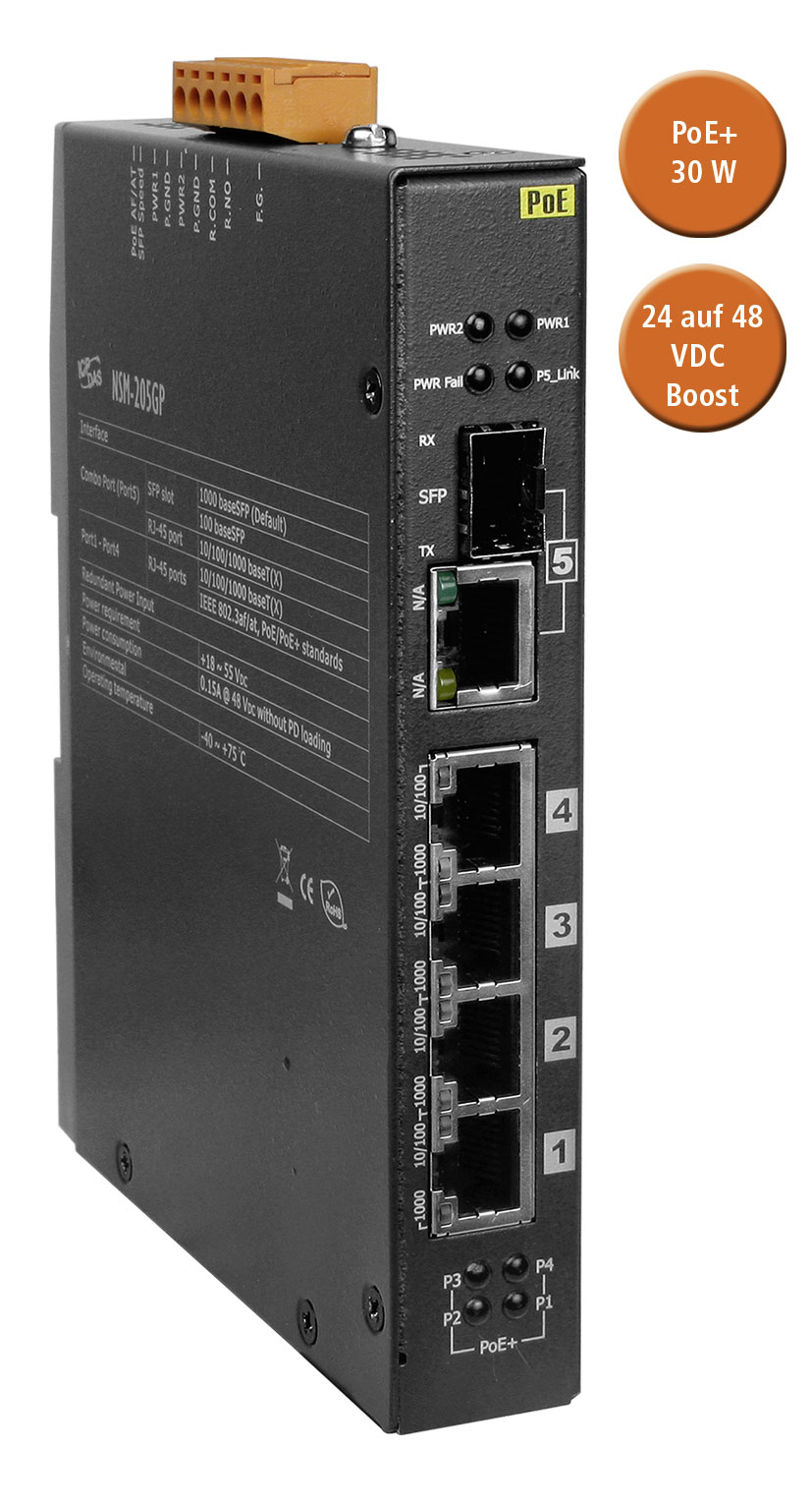 Spectra?s neuer Power over Ethernet/ PoE+-Switch für Gigabit-Ethernet Industrie Netzwerke Spectra?s neuer Power over Ethernet/ PoE+-Switch für Gigabit-Ethernet Industrie Netzwerke