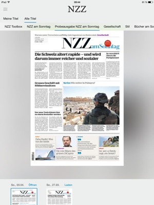 Die Neue Zurcher Zeitung nun als App mit verschiedenen Lesemodi – Relaunch durch TDSoftware