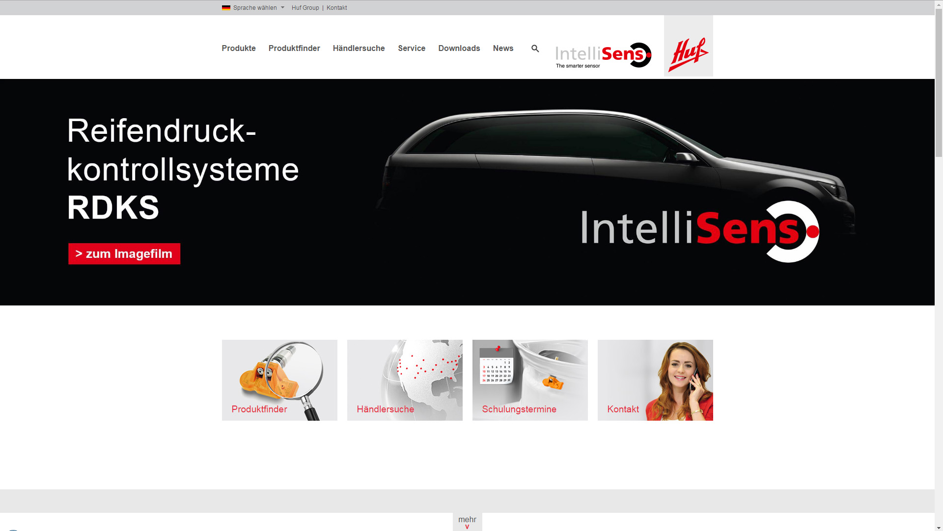 Dank integrierter Service-Angebote bietet www.intellisens.com den Werkstätten  mehr Informationen.