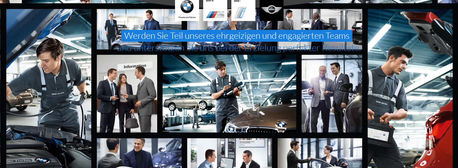 Neue Jobbörse mit den Top-Jobs aus den BMW/MINI-Autohäusern in Oberbayern und Allgäu. Neue Jobbörse mit den Top-Jobs aus den BMW/MINI-Autohäusern in Oberbayern und Allgäu.