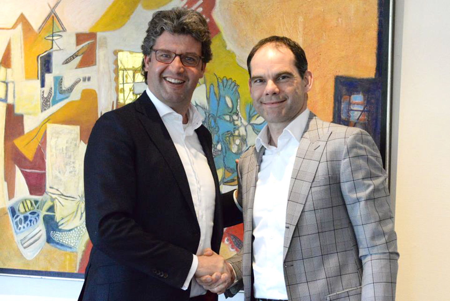 (v.l.n.r) Sander Sondaal, Director of Production Printing, Ricoh und Jeroen Beckers, CEO, Pondres