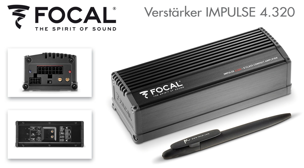Focals superkompakter Verstärker Impulse 4.320