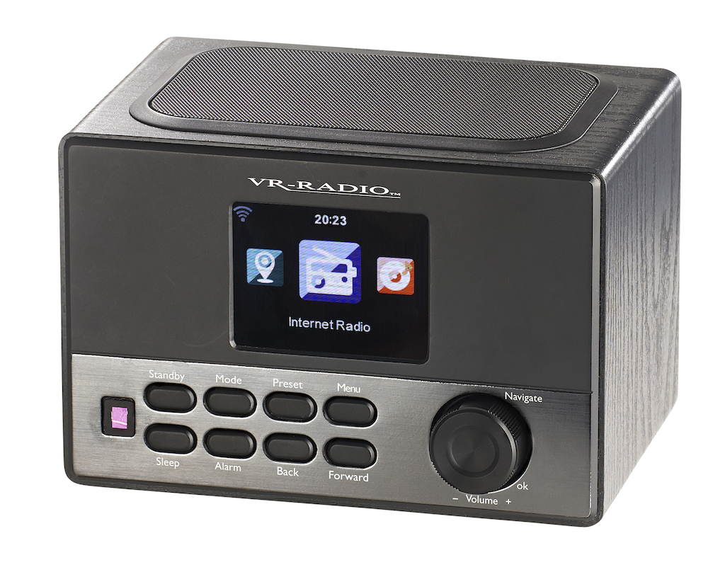 WLAN-Internetradio-Box mit Wecker und USB-Ladestation WLAN-Internetradio-Box mit Wecker und USB-Ladestation