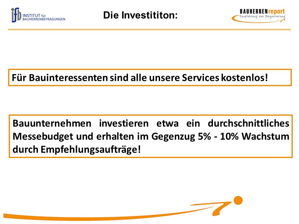 Nutzen der Zusammenarbeit mit dem BAUHERRENreport
