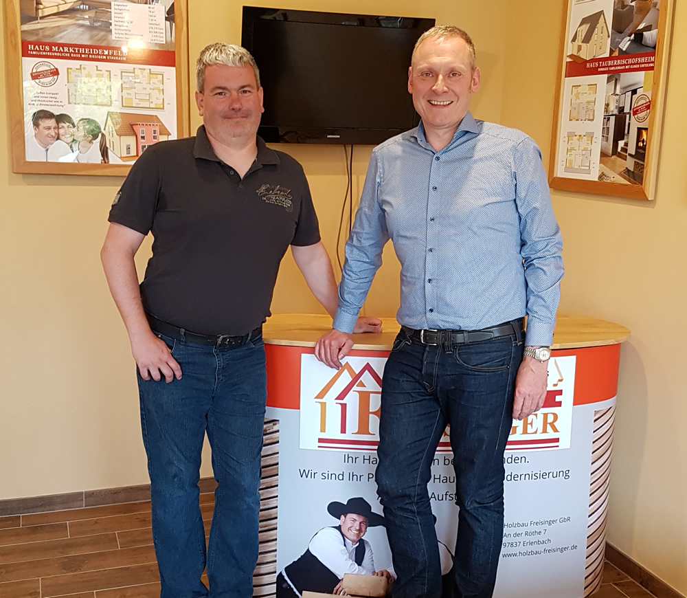 Thomas Freisinger und Thomas Issler bei der Einweisung Thomas Freisinger und Thomas Issler bei der Einweisung