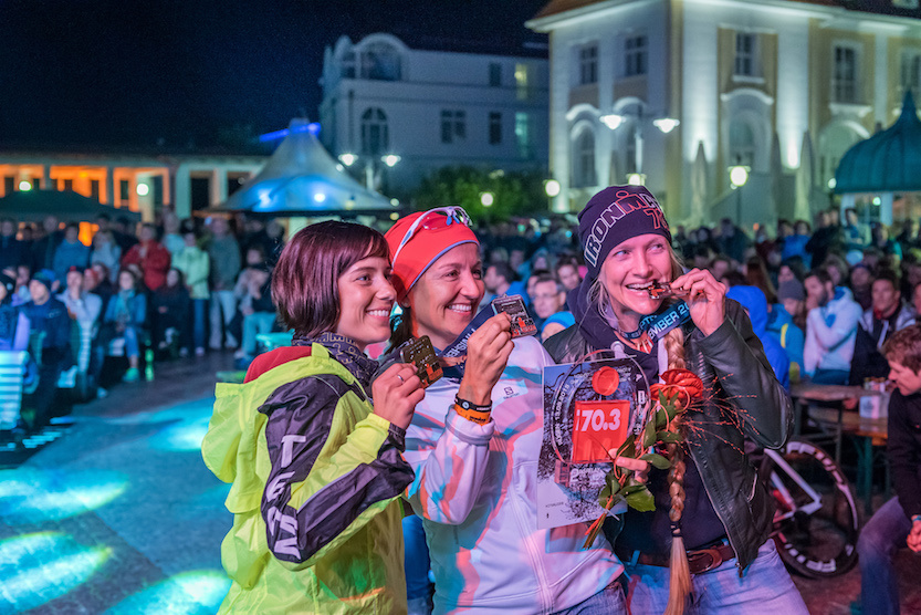 Erfolgreiche Staffel. Am 11. September startet der 3. Strandräuber IRONMAN 70.3 Rügen. (Bildquelle: 