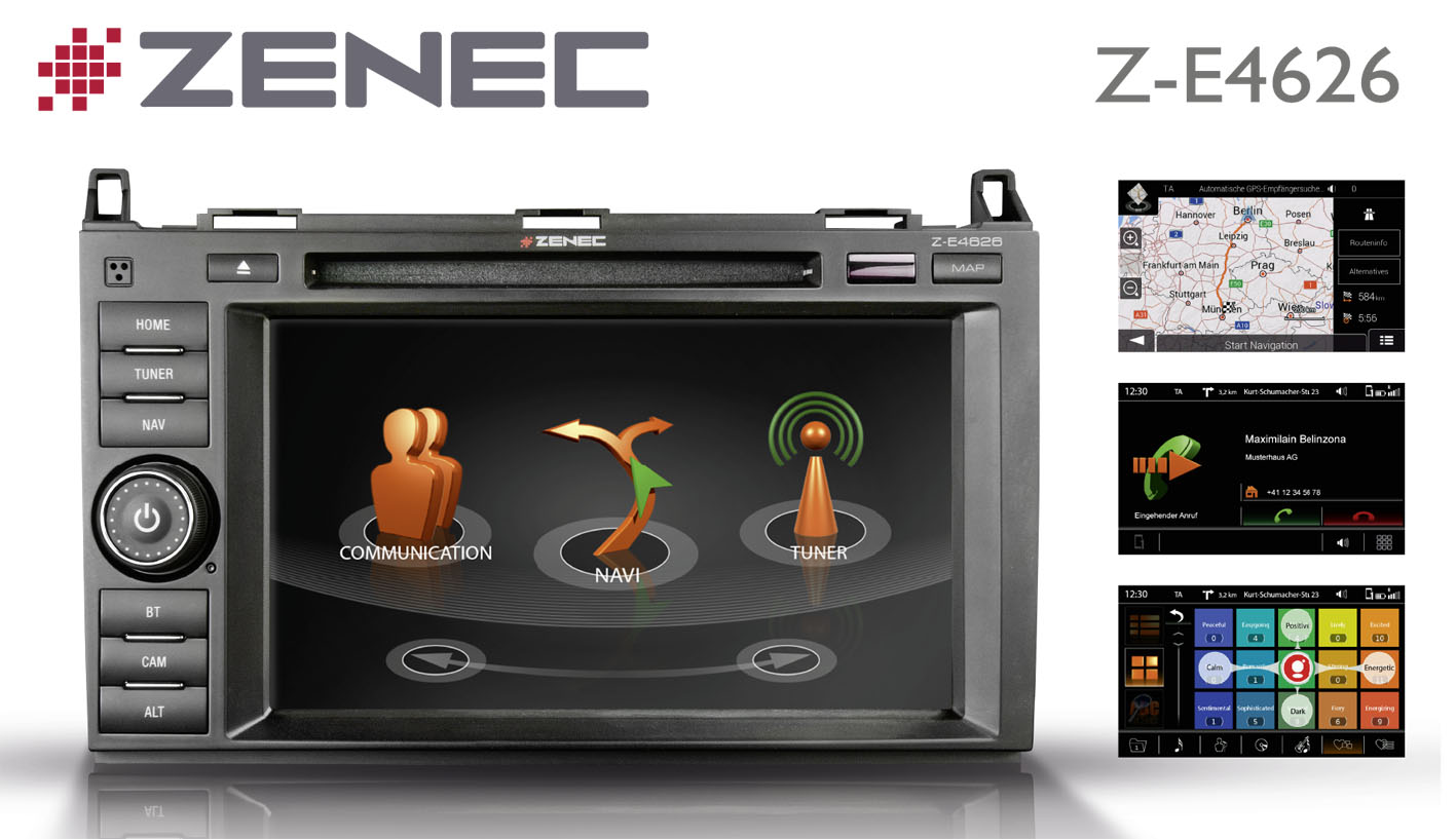 ZENEC Z-E4626: Navinachrüstung für Mercedes Sprinter, Viano, Vito