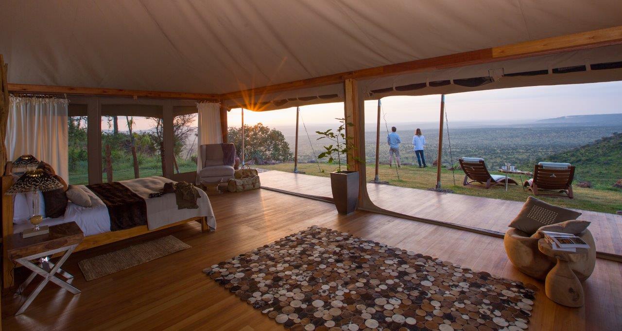 Blick vom Loisaba-Zelt ausüber das Laikipia Hochland in Kenia (Bildquelle: Elewana Collection) Blick vom Loisaba-Zelt ausüber das Laikipia Hochland in Kenia (Bildquelle: Elewana Collection)