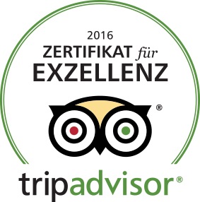 Tripadvisor-Zertifikat für Exzellenz 2016 (Bildquelle: @tripadvisor)