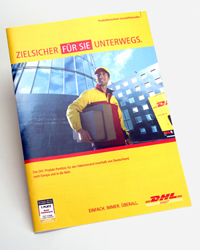 Mit dieser bildpersonalisierten Broschüre von DHL kam DigitalDruck Deutschland ins Finale. Mit dieser bildpersonalisierten Broschüre von DHL kam DigitalDruck Deutschland ins Finale.