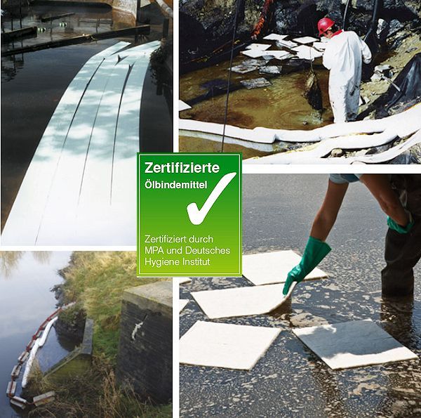 Ausgelaufenes Öl aufgrund Hochwasser schnell beseitigen