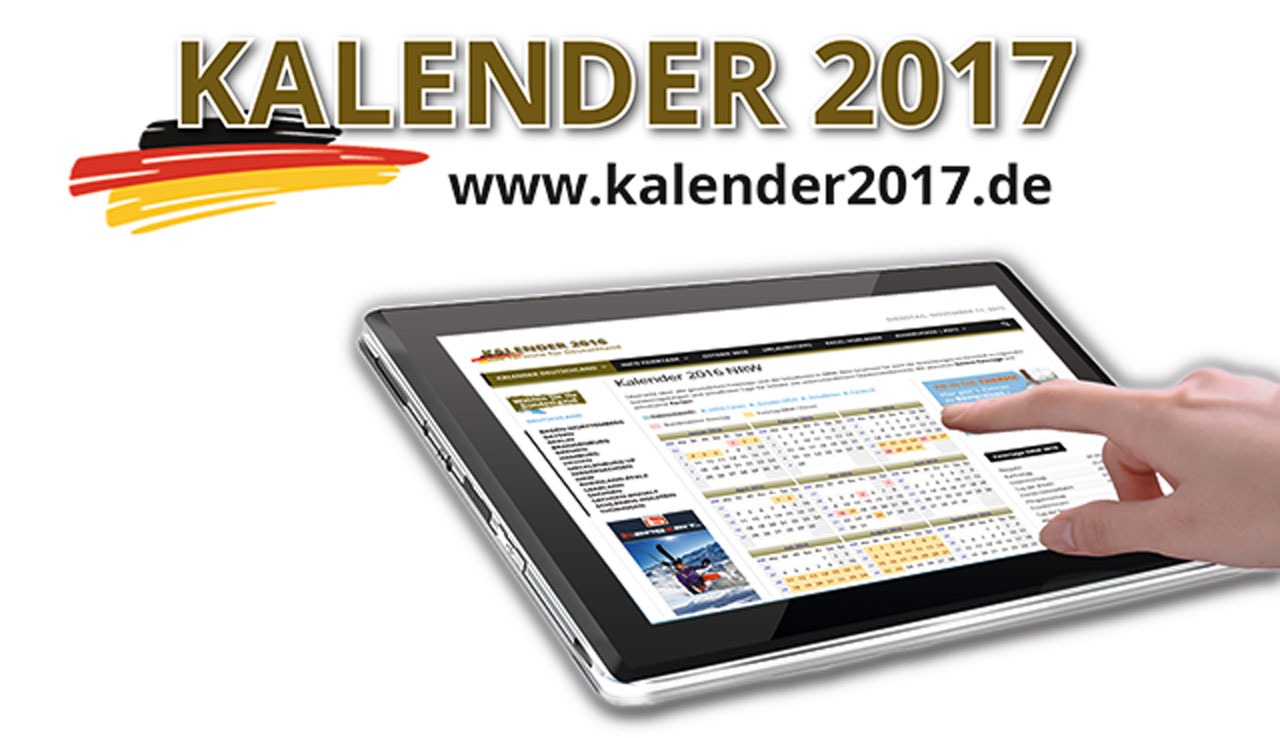 Online Kalender 2017 Deutschland