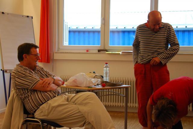 Dr.Michael Titze im Rahmen der Ausbildung zum Humorkom-Trainer