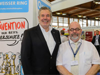 Peter Lunckshausen und Rüdiger Buhlmannn Foto: Deutscher Präventionstag/Oliver Weber