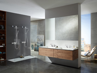 Technik und Design: So sieht das intelligente Bad von Morgen aus. Foto: Hansa Armaturen GmbH Technik und Design: So sieht das intelligente Bad von Morgen aus. Foto: Hansa Armaturen GmbH