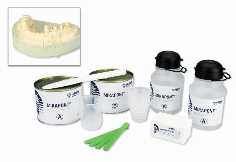 Mirapont®- ein heller, hoch präziser Spezialkunststoff für Stümpfe und Modelle