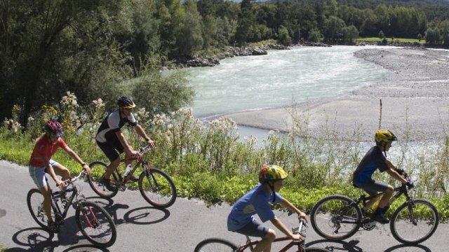 Ötztal Radweg mit der Familie