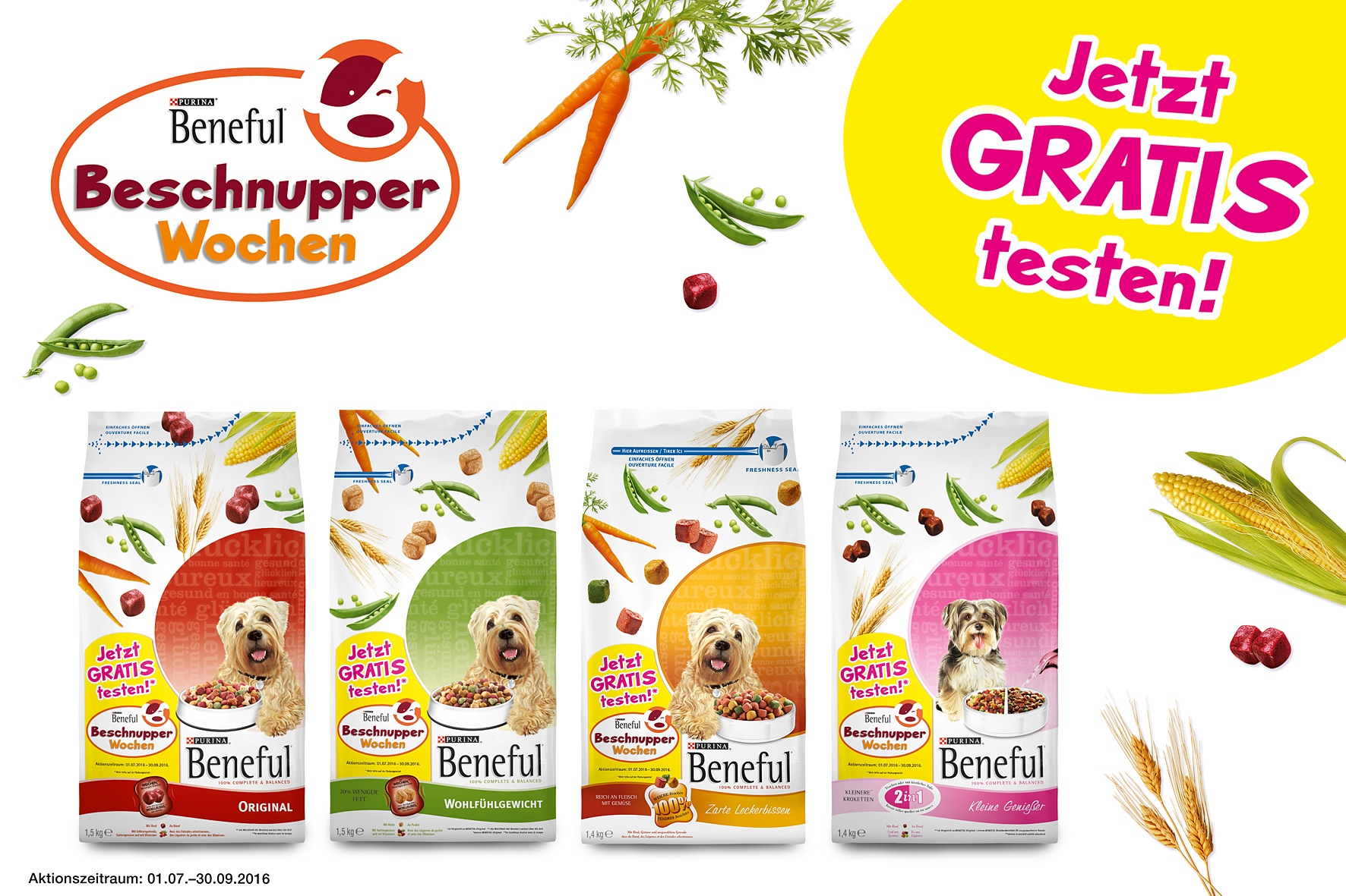 Mit den"BENEFUL Beschnupper Wochen" können Hundebesitzer das beliebte Hundefutter gratis t