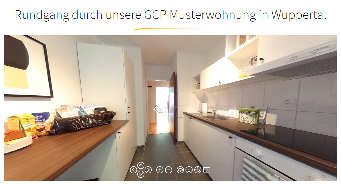 Virtuelle Wohnungsbesichtigung bei GCP Virtuelle Wohnungsbesichtigung bei GCP