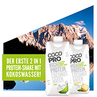Neuer Fitness-Drink: Einzigartige Kombination von Kokoswasser und Protein-Shake fördert die Ausdauer