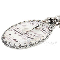Nieder Collection - Kette mit Notenanhänger, versilbert Nieder Collection - Kette mit Notenanhänger, versilbert