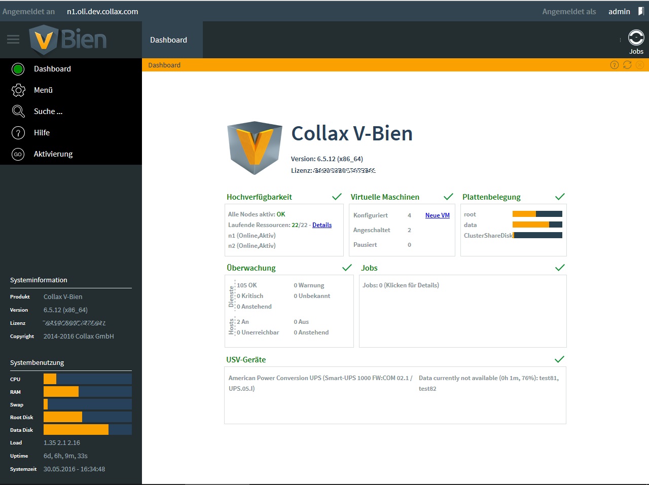 Collax V-Bien: Virtualisierung und Hochverfügbarkeit für kleine Unternehmen Collax V-Bien: Virtualisierung und Hochverfügbarkeit für kleine Unternehmen