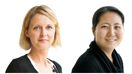Clarissa Mindnich (links) und Mona Loft-Kokott