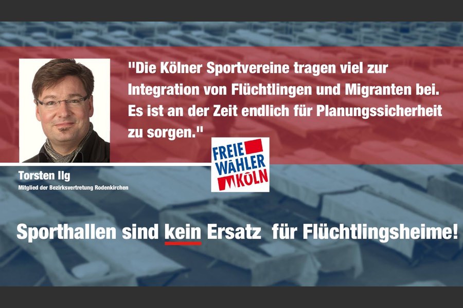 Freie Wähler Köln fordern Rückgabe der Sporthalle Freie Wähler Köln fordern Rückgabe der Sporthalle