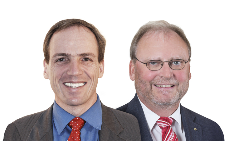 v.l.n.r.: Dr. Andreas Suter, RA Bodo Blanke, AIMP v.l.n.r.: Dr. Andreas Suter, RA Bodo Blanke, AIMP
