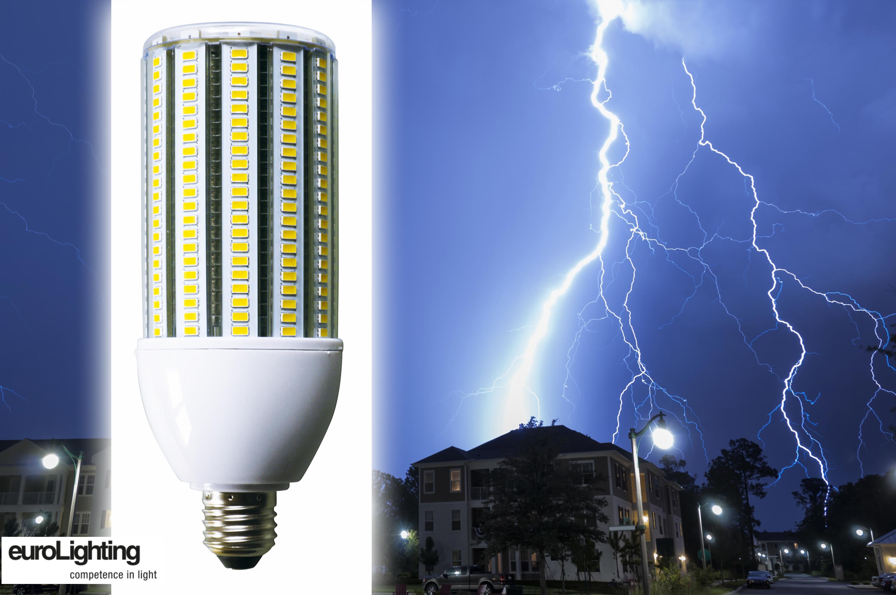 Die Mini-Cornbulb von euroLighting bietet einenÜberspannungsschutz (Quelle: euroL/Fotolia 86345295)