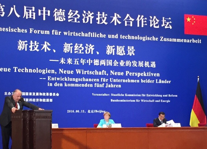 Deutsch-Chinesisches Forum 2016 mit Bundeskanzlerin Angela Merkel und Ministerpräsident Li Keqiang