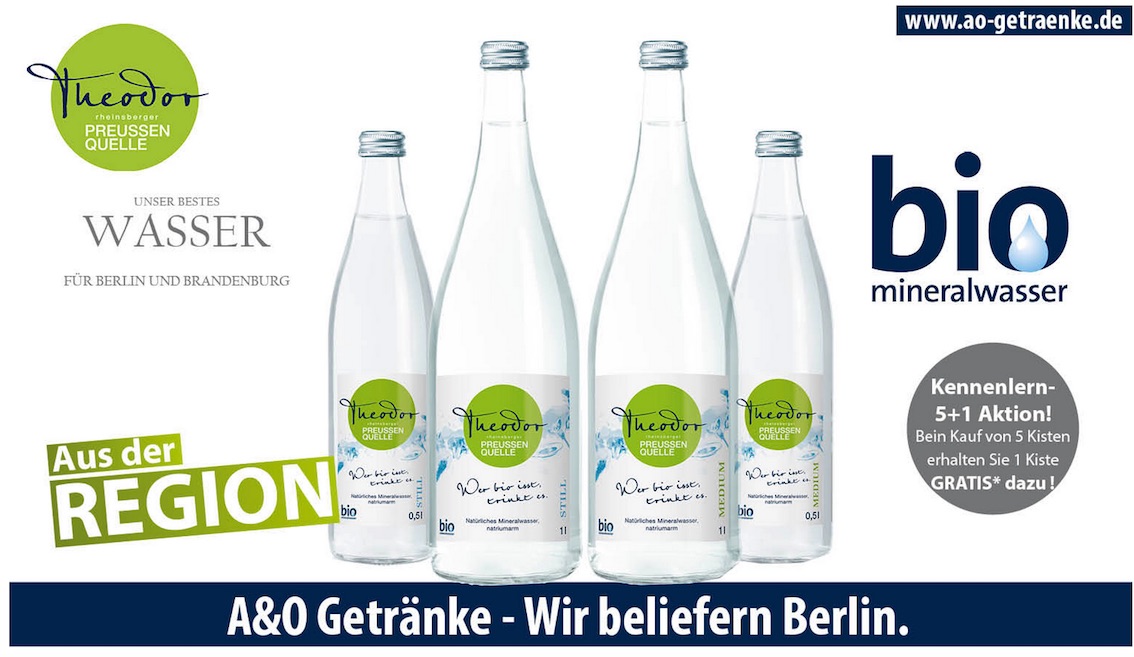 Theodor Mineralwasser neu bei A&O Getränke Theodor Mineralwasser neu bei A&O Getränke