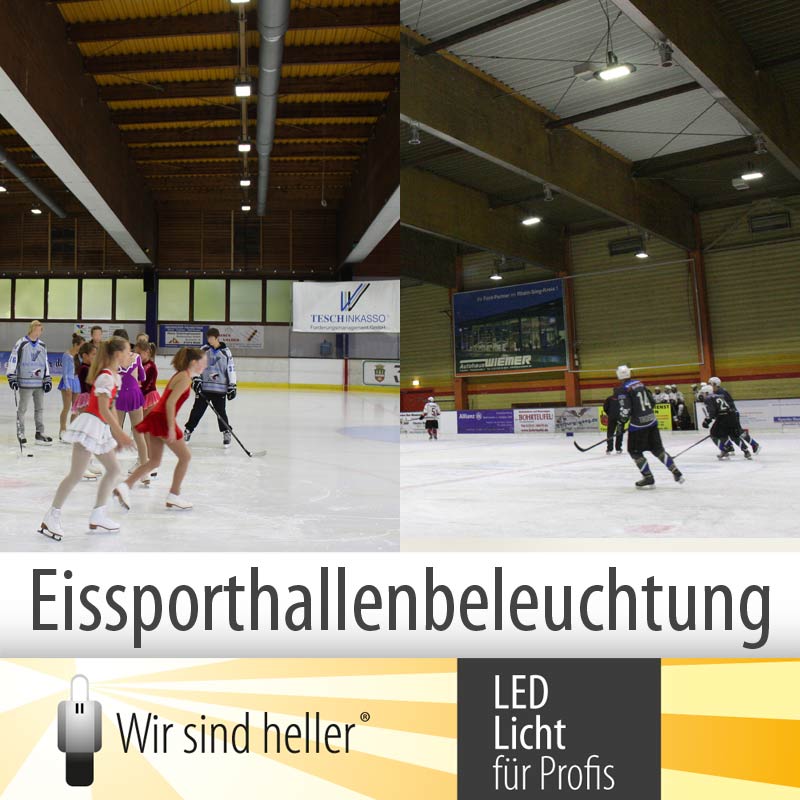 ?Wir sind heller?stattet Eissporthallen mit LED Hallenstrahlern aus ?Wir sind heller?stattet Eissporthallen mit LED Hallenstrahlern aus