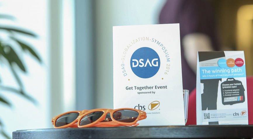 cbs als Sponsor des Vorabend-Events des 7. DSAG Globalization Symposiums (Bildquelle: DSAG)