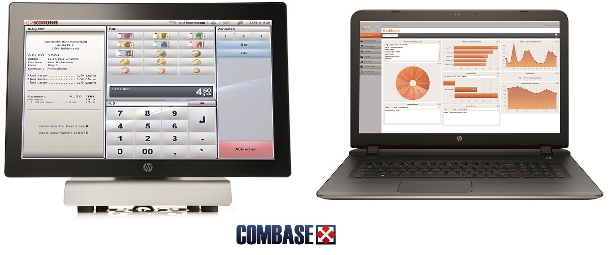 KORONA.pro Basic - Ansicht Kasse und Backoffice KORONA.pro Basic - Ansicht Kasse und Backoffice