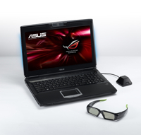 ASUS G51J 3D: NVIDIA-3D-Vision-Notebook (Quelle: ASUS)  
